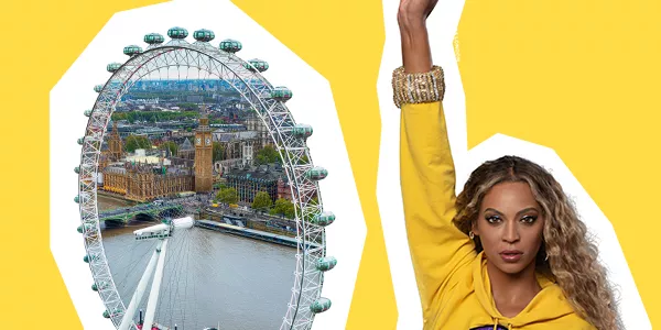 Beyonce and London eye