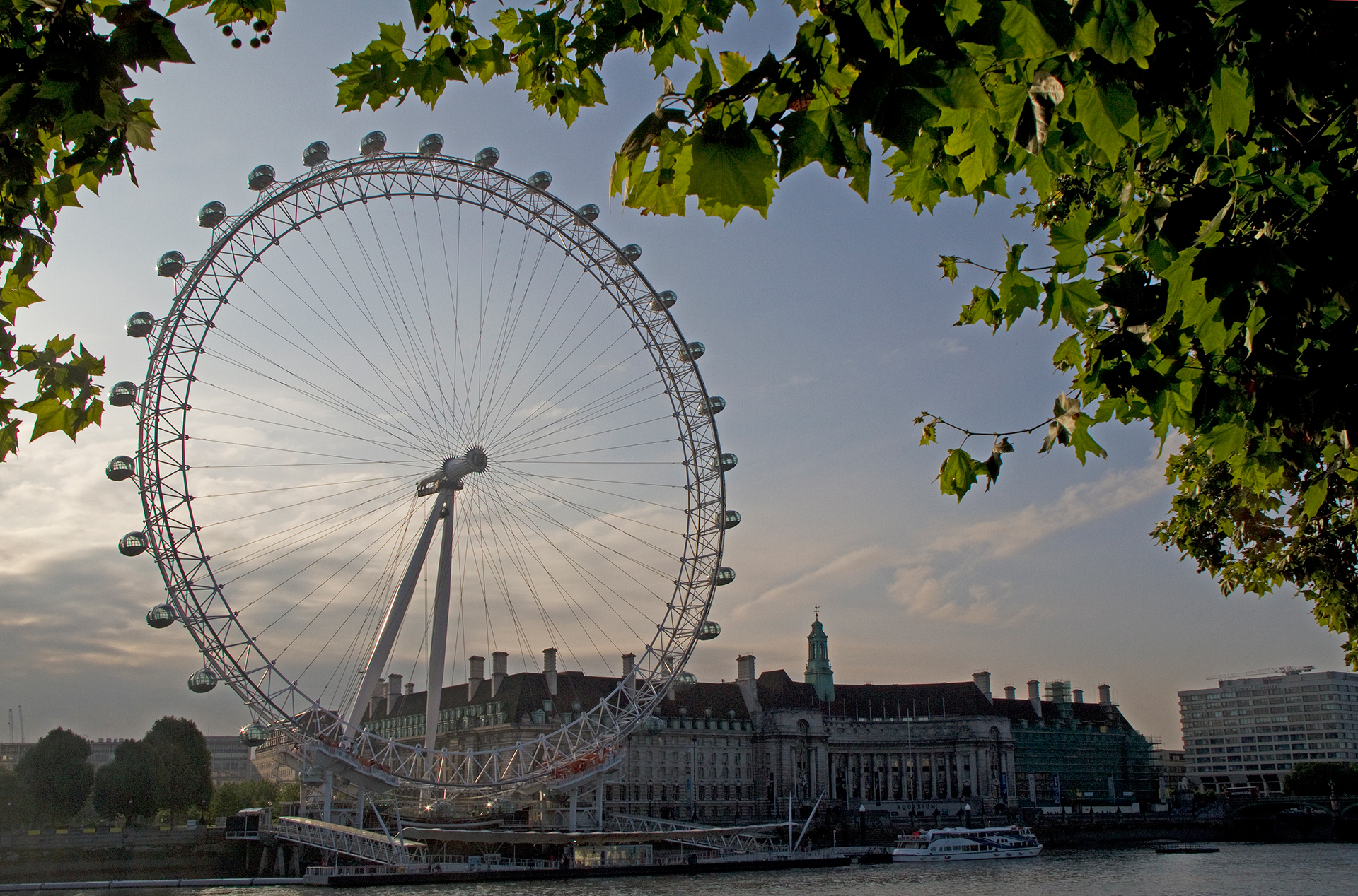 London Eye in the afternoon